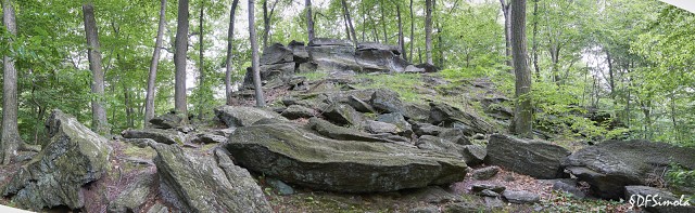 Rock Formation, Near Blue Stone Bridge, Wissahickon, PA