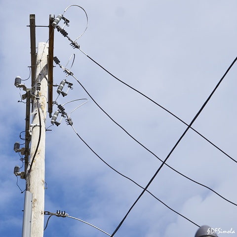 Telephone Pole And Wires